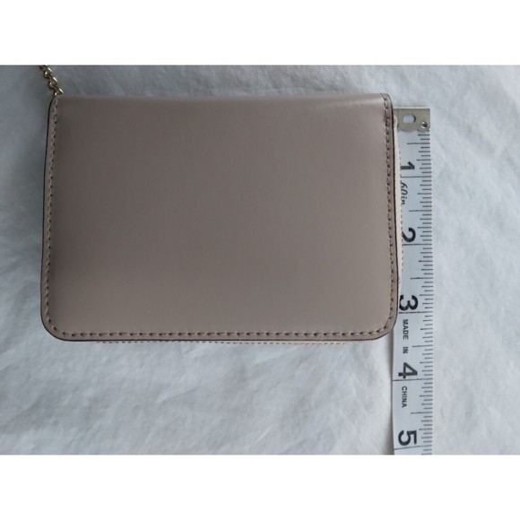 Kate Spade Key Chain Wallet Beige Pink Gold - Picture 5 of 8